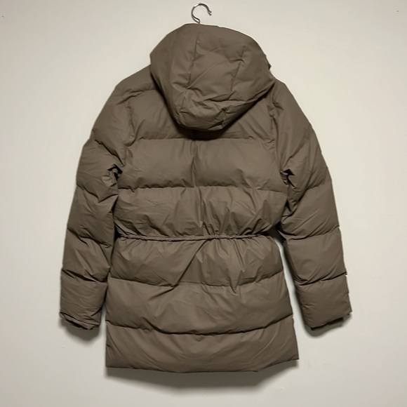 Rains taupe puffer coat sz xs xsmall worn once - Picture 2 of 6